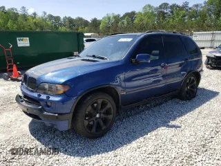 2005 BMW X5 4.8is with VIN 5UXFA93565LE83388, listed as a Copart auction lot 52412585 with 162,200 mi miles and Salvage Title. Bid and sale history available at carsss.com. Image 1.