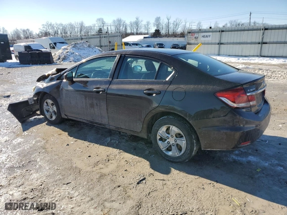 2014 Honda Civic Sedan LX with VIN 2HGFB2F54EH537686, listed as a Copart auction lot 88986665 with 139,374 mi miles and Salvage Title. Bid and sale history available at carsss.com. Image 2.