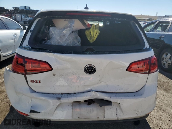 2015 Volkswagen Golf GTI Autobahn w/Performance Pkg with VIN 3VW447AU3FM057795, listed as a Copart auction lot 79910864 with 117,682 mi miles and Salvage Title. Bid and sale history available at carsss.com. Image 6.