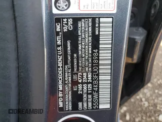 2015 Mercedes-Benz C 300 Luxury z VIN 55SWF4KB3FU018984, wystawiony jako Copart lot #62486905 z przebiegiem Nie podano mil oraz Szkoda całkowita • Salvage title. Historia ofert i sprzedaży dostępna na DreamBid. Obrazek 13.
