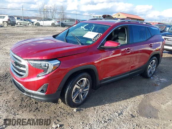 2021 GMC Terrain SLT with VIN 3GKALVEV2ML322987, listed as a IAAI auction lot 41661019 with 62,944 mi miles and . Bid and sale history available at carsss.com. Image 2.