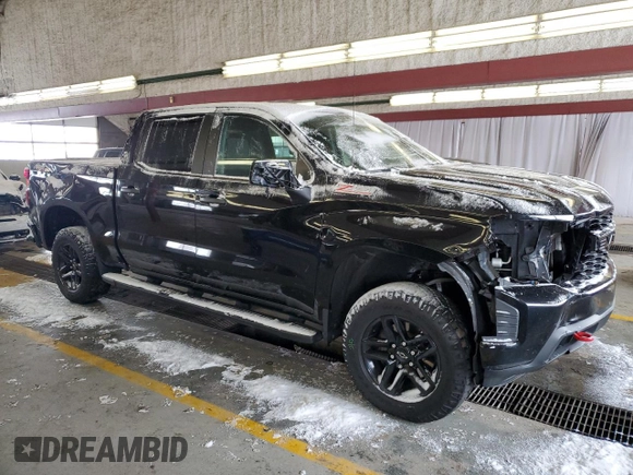 2020 Chevrolet Silverado 1500 Custom Trail Boss with VIN 1GCPYCEFXLZ206321, listed as a Copart auction lot 41848515 with 122,117 mi miles and Salvage Title. Bid and sale history available at DreamBid. Image 4.