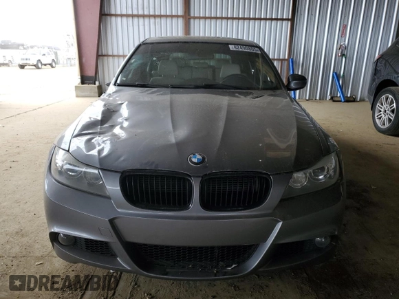 2011 BMW 3 Series 328i with VIN WBAUT9C58BA191813, listed as a Copart auction lot 42490805 with 120,328 mi miles and Salvage title. Bid and sale history available at DreamBid. Image 5.