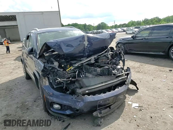 2016 Volkswagen Tiguan SEL with VIN WVGAV7AXXGW555809, listed as a Copart auction lot 55177805 with 40,676 mi miles and Salvage Title. Bid and sale history available at DreamBid. Image 13.