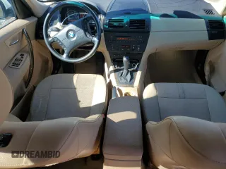 2005 BMW X3 3.0i with VIN WBXPA93435WD16095, listed as a Copart auction lot 48756525 with 207,134 mi miles and Salvage Title. Bid and sale history available at DreamBid. Image 8.