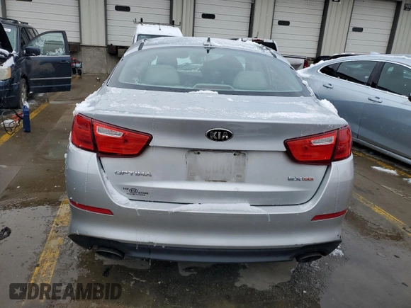 2015 Kia Optima EX with VIN 5XXGN4A71FG433773, listed as a Copart auction lot 43358985 with 53,262 mi miles and Salvage Title. Bid and sale history available at carsss.com. Image 6.