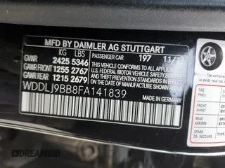 2015 Mercedes-Benz CLS-Class CLS 550 with VIN WDDLJ9BB8FA141839, listed as a Copart auction lot 38887523 with 58,931 mi miles. Bid and sale history available at carsss.com. Image 12.