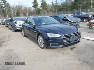 2018 Audi A5 Sportback Premium Plus with VIN WAUBNCF51JA131381, listed as a IAAI auction lot 38439893 with 81,434 mi miles. Bid and sale history available at carsss.com. Image 1.