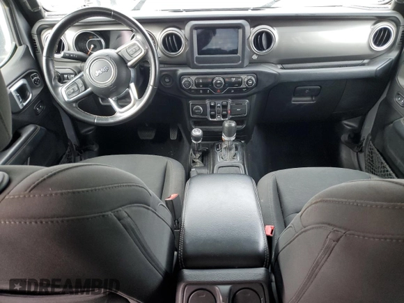 2020 Jeep Wrangler Unlimited Sahara with VIN 1C4HJXENXLW230207, listed as a Copart auction lot 80562424 with 0 mi miles and Salvage Title. Bid and sale history available at carsss.com. Image 8.