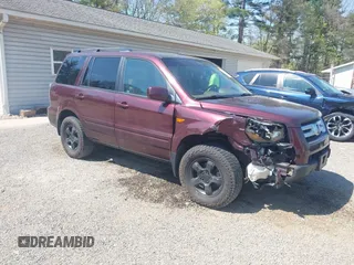 2008 Honda Pilot EX-L with VIN 5FNYF28748B010316, listed as a IAAI auction lot 42093577 with 160,714 mi miles and . Bid and sale history available at carsss.com. Image 1.