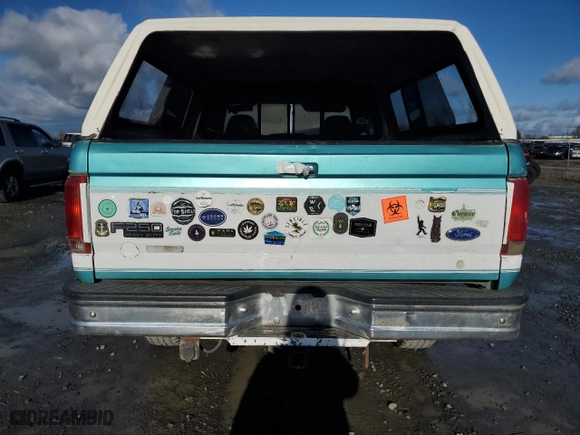 1997 Ford F-250 HD with VIN 1FTHX26G3VEA28643, listed as a Copart auction lot 88145805 with NaN miles and Salvage Title. Bid and sale history available at carsss.com. Image 6.
