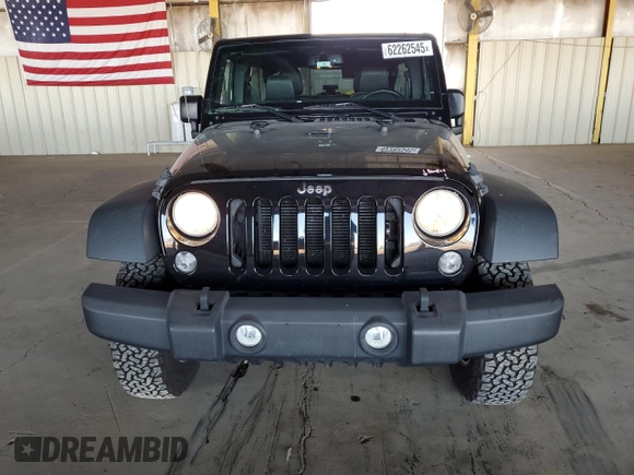 2015 Jeep Wrangler Unlimited Rubicon Hard Rock with VIN 1C4HJWFG1FL532288, listed as a Copart auction lot 62262545 with 91,807 mi miles and Salvage title. Bid and sale history available at DreamBid. Image 5.