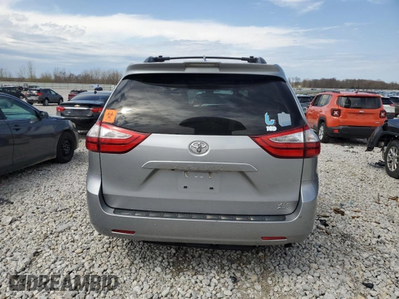 2018 Toyota Sienna XLE with VIN 5TDDZ3DC7JS191170, listed as a Copart auction lot 53964235 with 0 mi miles and Clean Title. Bid and sale history available at carsss.com. Image 6.