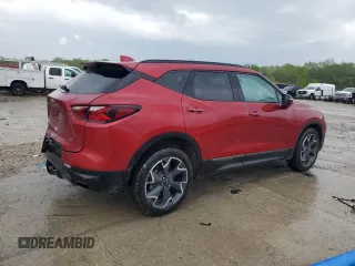 2022 Chevrolet Blazer RS with VIN 3GNKBKRS0NS125686, listed as a Copart auction lot 56734415 with 46,224 mi miles and Salvage title. Bid and sale history available at DreamBid. Image 3.