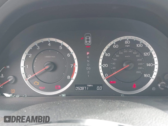 2010 Honda Accord EX-L with VIN 5KBCP3F86AB019034, listed as a IAAI auction lot 41712850 with 50,871 mi miles and . Bid and sale history available at DreamBid. Image 7.