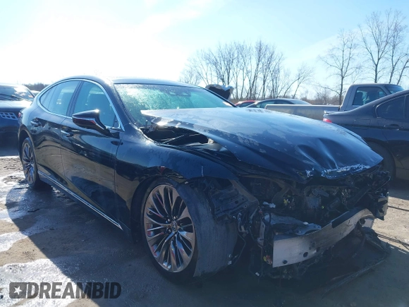 2018 Lexus LS 500 with VIN JTHC5LFF1J5004489, listed as a IAAI auction lot 41986153 with 95,625 mi miles and . Bid and sale history available at DreamBid. Image 1.