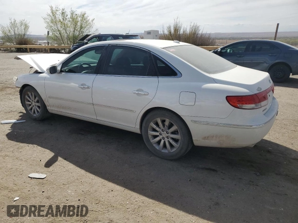 2009 Hyundai Azera Limited with VIN KMHFC46F29A357686, listed as a Copart auction lot 50432315 with 48,602 mi miles and Salvage Title. Bid and sale history available at DreamBid. Image 2.