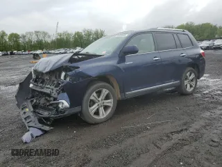 2011 Toyota Highlander Limited with VIN 5TDDK3EHXBS057897, listed as a Copart auction lot 55855835 with 167,060 mi miles and Salvage title. Bid and sale history available at DreamBid. Image 1.