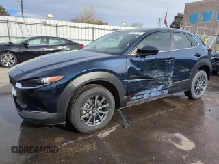 2021 Mazda CX-30 S with VIN 3MVDMBAL0MM252715, listed as a Copart auction lot 49501665 with 45,345 mi miles and Salvage Title. Bid and sale history available at carsss.com. Image 1.