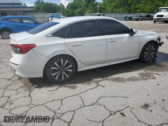 2022 Honda Civic EX with VIN JHMFE1F79NX003885, listed as a Copart auction lot 61275005 with 40,855 mi miles and Salvage title. Bid and sale history available at DreamBid. Image 3.