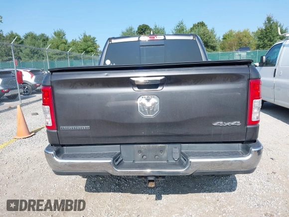 2019 Ram 1500 Big Horn/Lone Star with VIN 1C6RRFFG7KN817399, listed as a IAAI auction lot 40296231 with 63,708 mi miles. Bid and sale history available at carsss.com. Image 16.