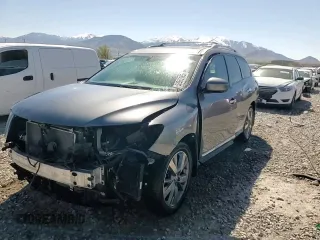 2015 Nissan Pathfinder SV with VIN 5N1AR2MM8FC608421, listed as a Copart auction lot 52935185 with 124,602 mi miles and Salvage Title. Bid and sale history available at carsss.com. Image 14.