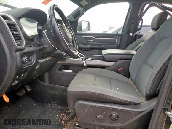 2021 Ram 1500 Lone Star with VIN 1C6RREFT4MN661316, listed as a Copart auction lot 61218605 with 61,672 mi miles and Salvage title. Bid and sale history available at DreamBid. Image 7.