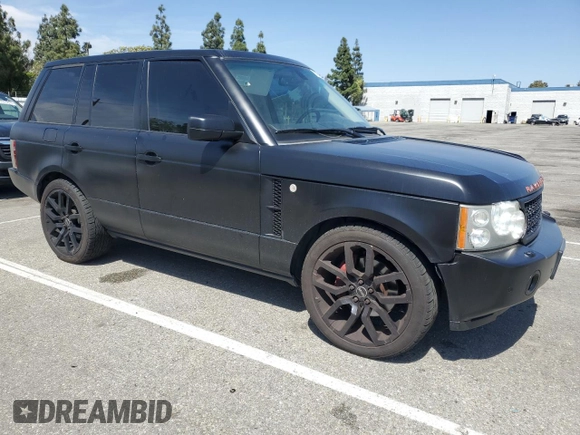 2008 Land Rover Range Rover SC with VIN SALMF13438A281942, listed as a Copart auction lot 57673775 with 140,476 mi miles and Salvage title. Bid and sale history available at DreamBid. Image 4.