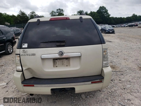 2006 Mercury Mountaineer Luxury with VIN 4M2EU37E76UJ26560, listed as a Copart auction lot 61408055 with 155,032 mi miles and Salvage title. Bid and sale history available at DreamBid. Image 6.