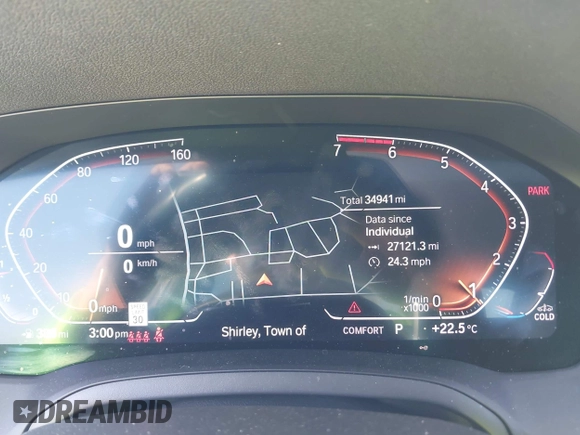 2021 BMW 3 Series 330i xDrive with VIN 3MW5R7J08M8C03343, listed as a IAAI auction lot 42061147 with 34,941 mi miles and . Bid and sale history available at DreamBid. Image 7.
