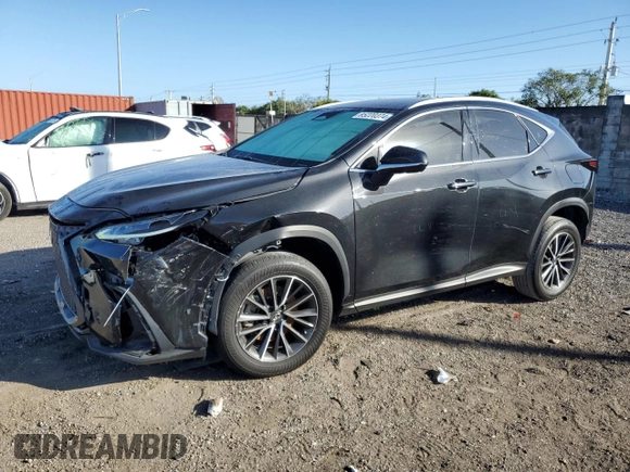 2022 Lexus NX with VIN JTJADCAZ0N2001908, listed as a Copart auction lot 85220374 with 23,344 mi miles and Salvage Title. Bid and sale history available at carsss.com. Image 1.