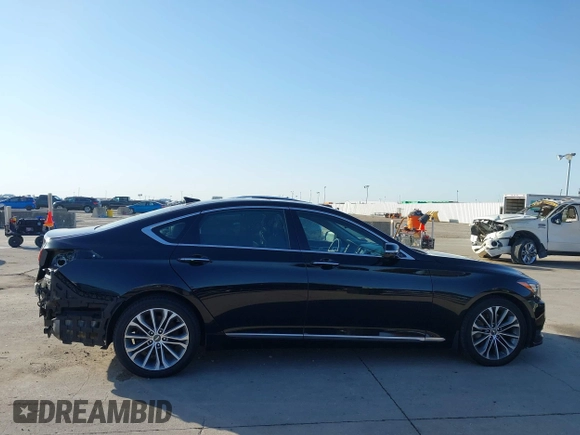 2015 Hyundai Genesis 3.8L with VIN KMHGN4JEXFU035238, listed as a IAAI auction lot 42007463 with 96,557 mi miles and . Bid and sale history available at DreamBid. Image 14.