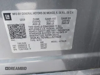 2020 GMC Terrain SLE with VIN 3GKALTEV6LL227822, listed as a IAAI auction lot 41330529 with 31,833 mi miles. Bid and sale history available at carsss.com. Image 9.