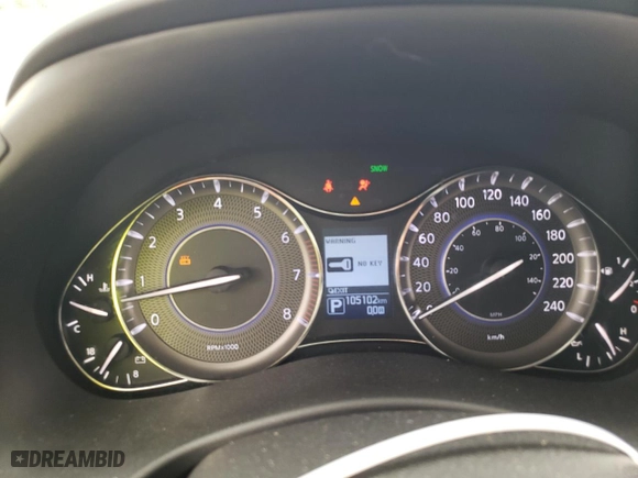 2019 Infiniti QX80 LUXE with VIN JN8AZ2NC6K9461067, listed as a Copart auction lot 61438343 with 105,102 mi miles. Bid and sale history available at carsss.com. Image 9.