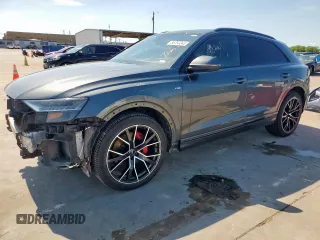 2019 Audi Q8 Prestige z VIN WA1FVAF18KD021623, wystawiony jako Copart lot #55755045 z przebiegiem 73 924 mil mil oraz Szkoda całkowita • Salvage title. Historia ofert i sprzedaży dostępna na DreamBid. Obrazek 1.