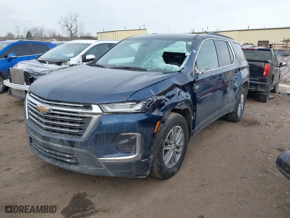 2023 Chevrolet Traverse LT Cloth with VIN 1GNERGKW5PJ286607, listed as a IAAI auction lot 41509187 with 29,681 mi miles. Bid and sale history available at carsss.com. Image 19.