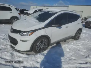 2021 Chevrolet Bolt EV Premier with VIN 1G1FZ6S03M4110032, listed as a Copart auction lot 87728345 with 34,248 mi miles and Salvage Title. Bid and sale history available at carsss.com. Image 1.