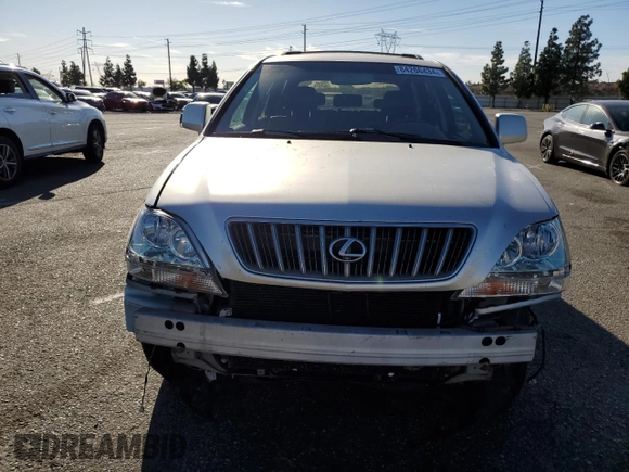 2002 Lexus RX 300 with VIN JTJGF10U320124642, listed as a Copart auction lot 84266434 with 184,985 mi miles and Salvage Title. Bid and sale history available at DreamBid. Image 5.