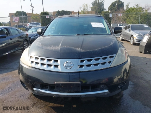 2006 Nissan Murano S with VIN JN8AZ08T36W408723, listed as a IAAI auction lot 41266428 with 211,058 mi miles. Bid and sale history available at carsss.com. Image 12.