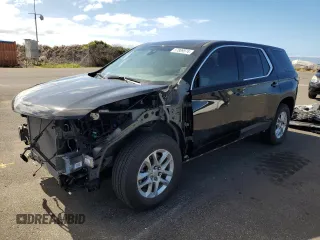 2022 Chevrolet Traverse LS with VIN 1GNEVFKWXNJ143297, listed as a Copart auction lot 57889574 with 16,363 mi miles and Clean Title. Bid and sale history available at carsss.com. Image 1.