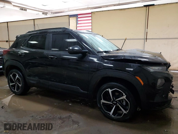 2022 Chevrolet TrailBlazer RS with VIN KL79MUSL9NB008021, listed as a Copart auction lot 43675294 with 61,641 mi miles and . Bid and sale history available at DreamBid. Image 4.