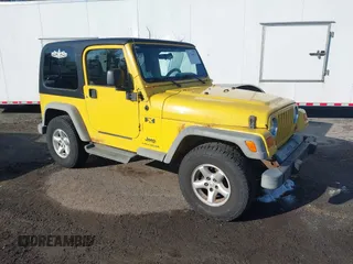 2005 Jeep Wrangler X with VIN 1J4FA39S25P374373, listed as a IAAI auction lot 41754017 with 195,156 mi miles. Bid and sale history available at carsss.com. Image 1.