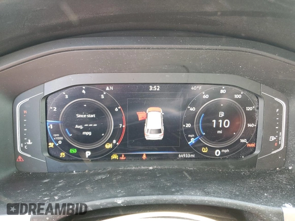 2022 Volkswagen Atlas SE with VIN 1V2WR2CA8NC543441, listed as a Copart auction lot 87537335 with 64,933 mi miles and Non repairable. Bid and sale history available at DreamBid. Image 9.