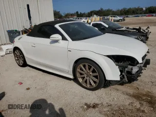 2014 Audi TT Premium Plus with VIN TRUSFAFK0E1003543, listed as a Copart auction lot 44124635 with 122,270 mi miles and Salvage title. Bid and sale history available at DreamBid. Image 4.
