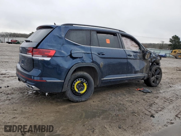 2021 Volkswagen Atlas SE z VIN 1V2PR2CA4MC524405, wystawiony jako Copart lot #86331014 z przebiegiem 129 265 mil mil oraz Szkoda całkowita • Salvage title. Historia ofert i sprzedaży dostępna na DreamBid. Obrazek 3.