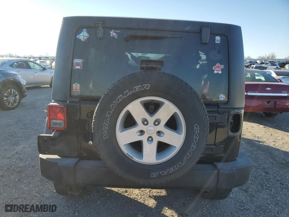 2018 Jeep Wrangler JK Unlimited Sport with VIN 1C4BJWDG2JL908806, listed as a Copart auction lot 84498924 with 157,837 mi miles and Salvage Title. Bid and sale history available at carsss.com. Image 6.