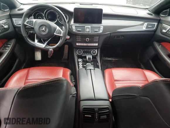 2016 Mercedes-Benz CLS-Class CLS 63 AMG S-Model with VIN WDDLJ7GB0GA180049, listed as a Copart auction lot 45005444 with 56,689 mi miles. Bid and sale history available at carsss.com. Image 8.