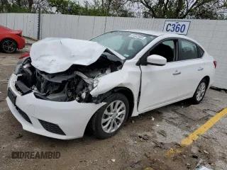 2019 Nissan Sentra SV with VIN 3N1AB7AP3KY374407, listed as a Copart auction lot 51642585 with Not Provided miles and Salvage Title. Bid and sale history available at DreamBid. Image 1.