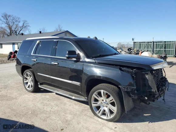 2015 Cadillac Escalade Luxury with VIN 1GYS4MKJ0FR555264, listed as a Copart auction lot 46839885 with 111,332 mi miles and Salvage Title. Bid and sale history available at carsss.com. Image 4.