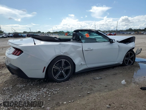 2024 Ford Mustang EcoBoost with VIN 1FAGP8UH2R5124849, listed as a Copart auction lot 62739785 with 28,709 mi miles and Non repairable. Bid and sale history available at DreamBid. Image 3.